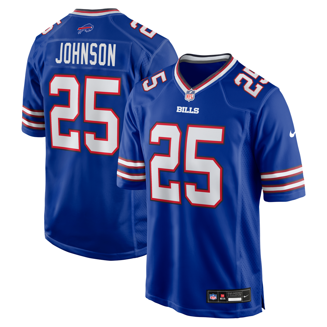 Ty Johnson Buffalo Bills Game Jersey - Royal Blue