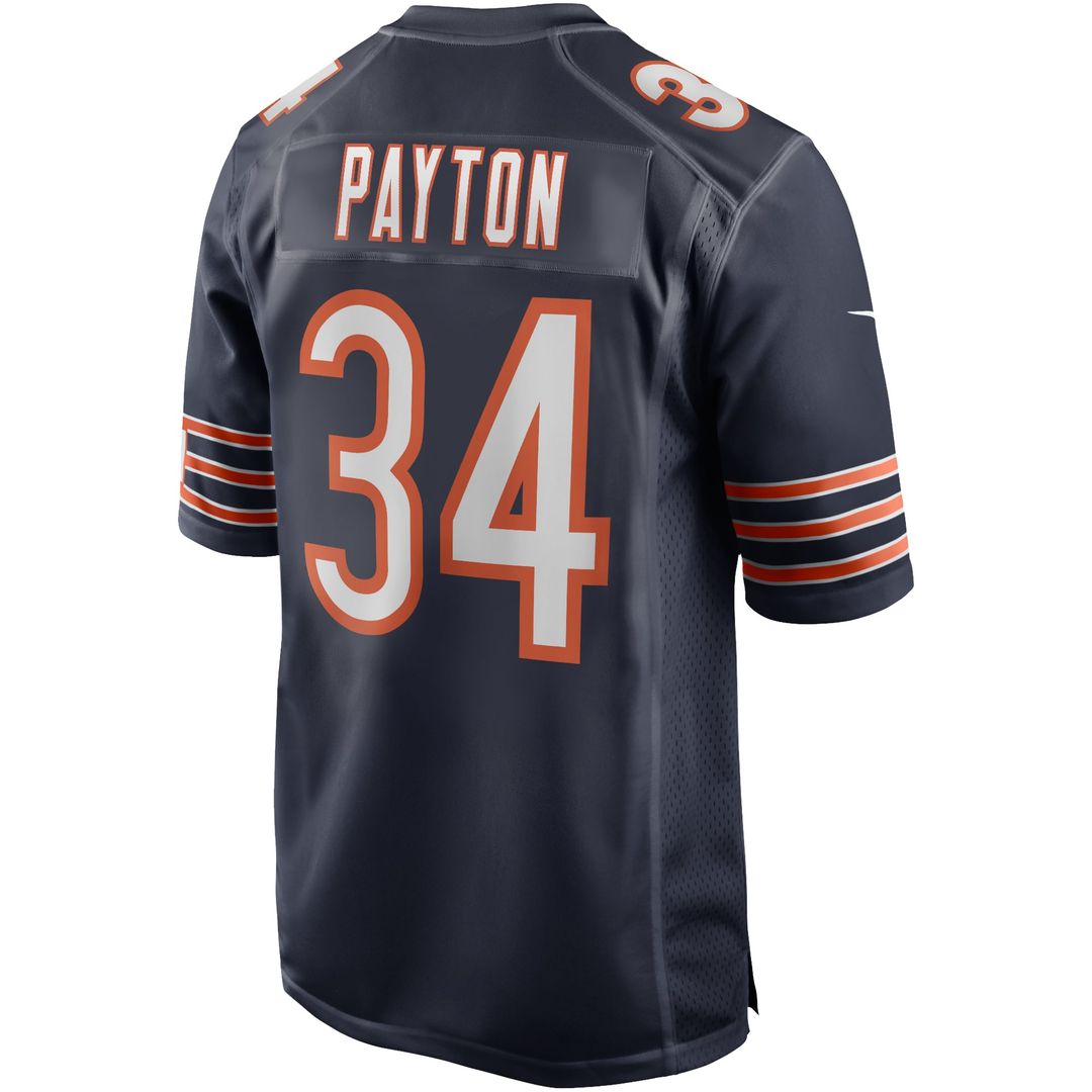 Walter Payton Chicago Bears Game Jersey - Navy