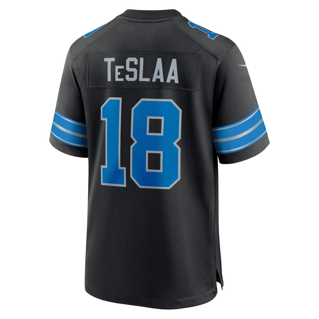 Isaac TeSlaa Detroit Lions Game Jersey - Blue