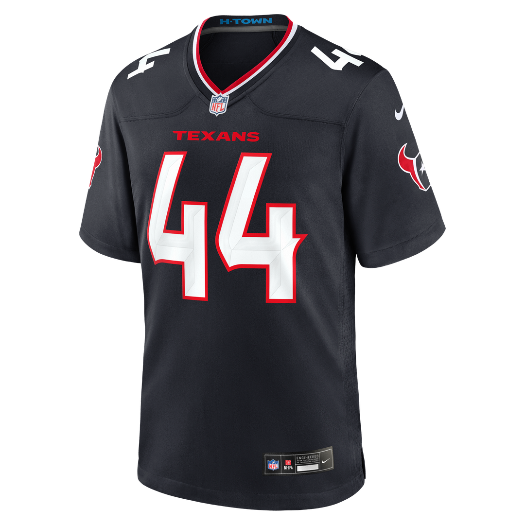 British Brooks Houston Texans Game Jersey - Navy
