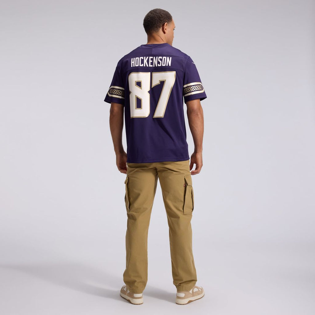 T.J. Hockenson Minnesota Vikings 2026 Rivalries Collection Stitched Limited Jersey - Purple
