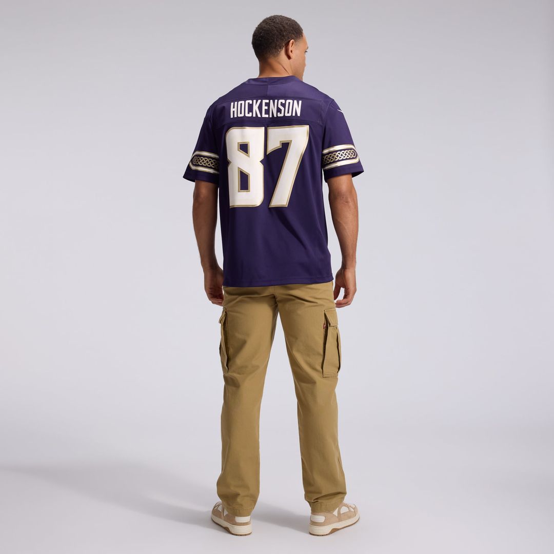 T.J. Hockenson Minnesota Vikings 2026 Rivalries Collection Stitched Limited Jersey - Purple