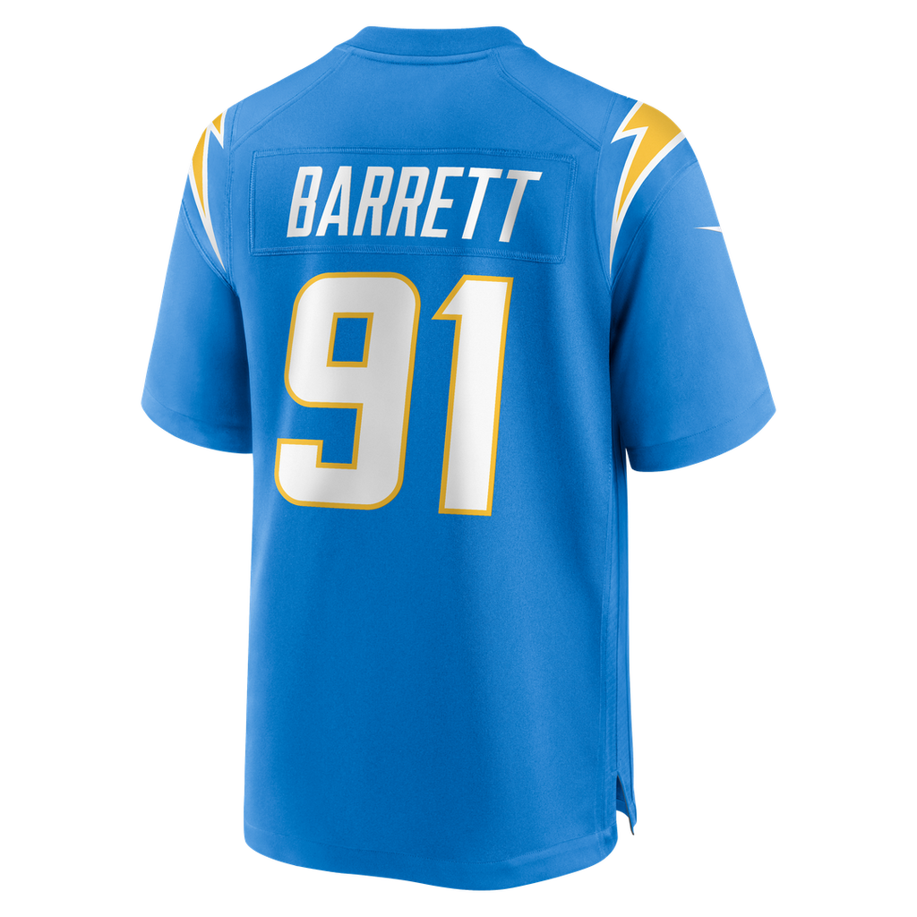 Nick Barrett Los Angeles Chargers Game Jersey - Powder Blue