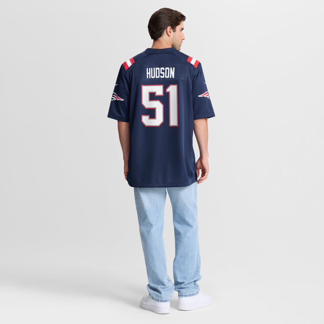 James Hudson New England Patriots Game Jersey - Navy
