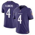 Zay Flowers Baltimore Ravens Vapor F.U.S.E. Stitched Limited Jersey - Purple