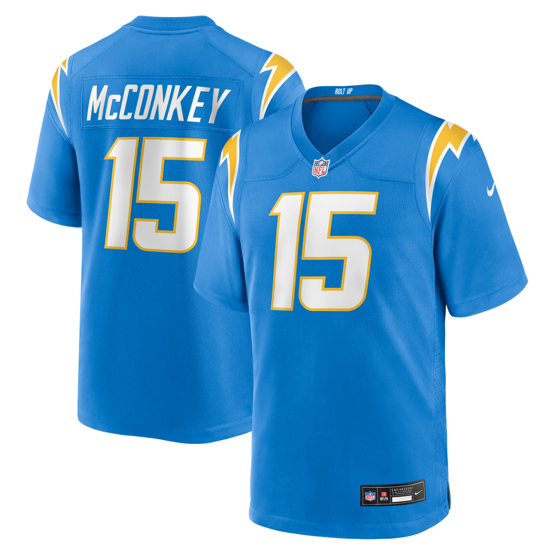 Ladd McConkey Los Angeles Chargers Alternate Charger Power Game Jersey - Gold