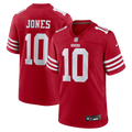 Mac Jones San Francisco 49ers Game Jersey - Scarlet