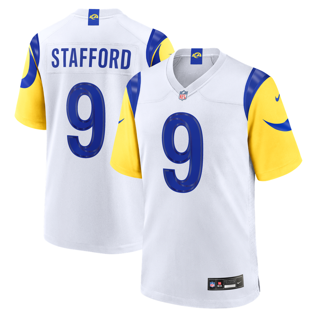 Matthew Stafford Los Angeles Rams White Game Jersey - White