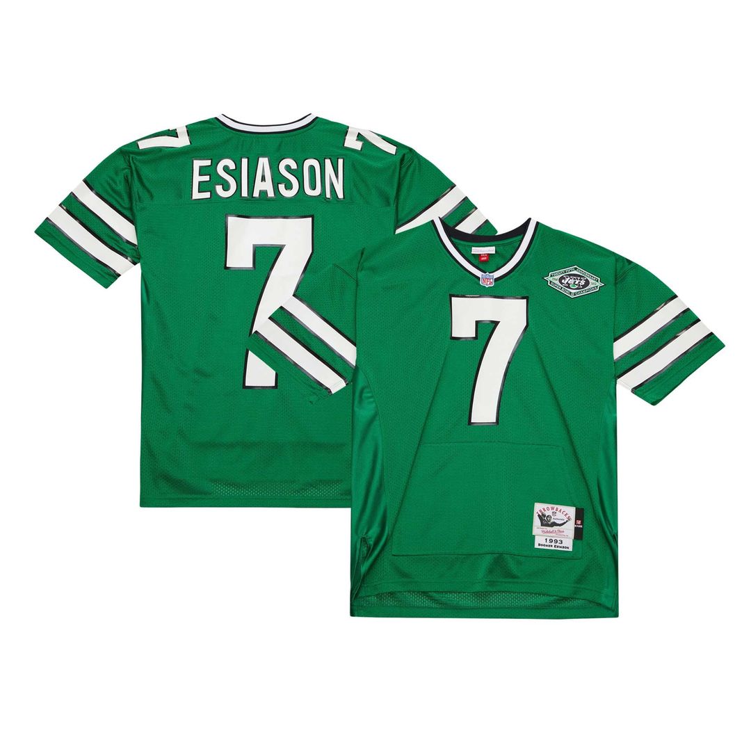 Boomer Esiason New York Jets 1993 Authentic Throwback Pocket Jersey - Kelly Green