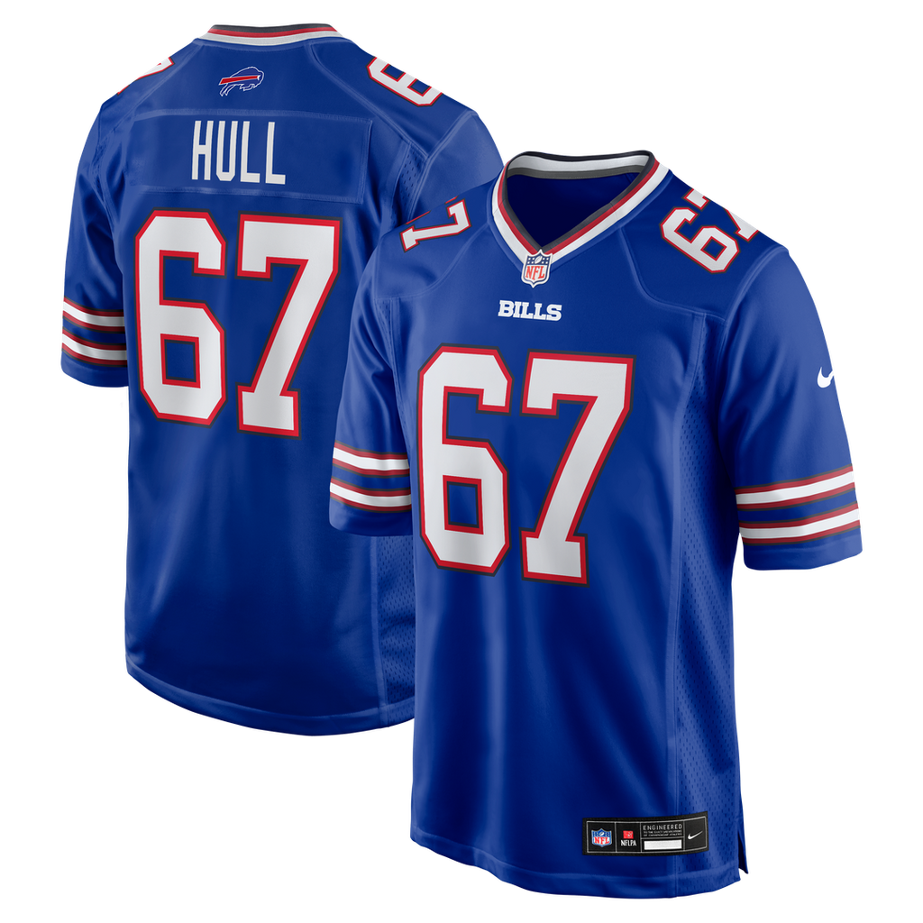 Kent Hull Buffalo Bills Game Jersey - Royal Blue