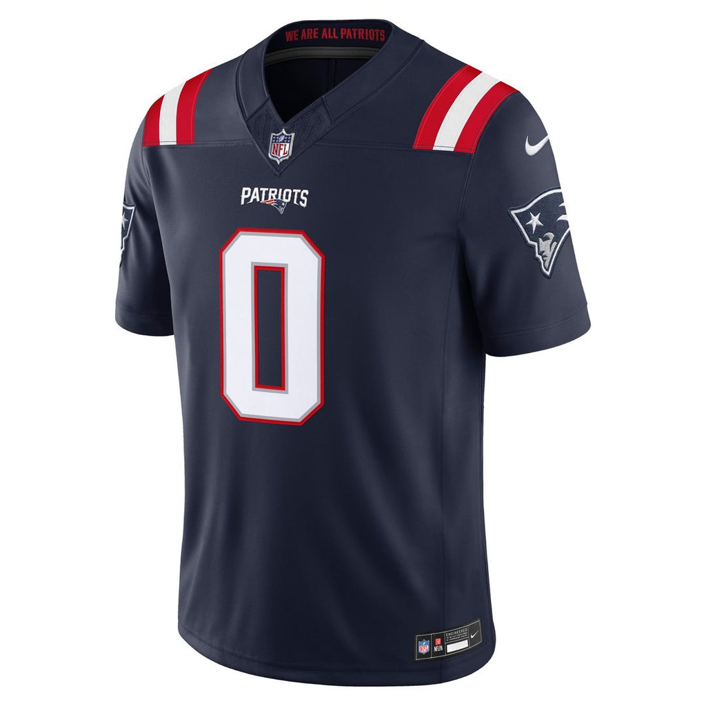 Christian Gonzalez New England Patriots Vapor F.U.S.E. Stitched Limited Jersey - White