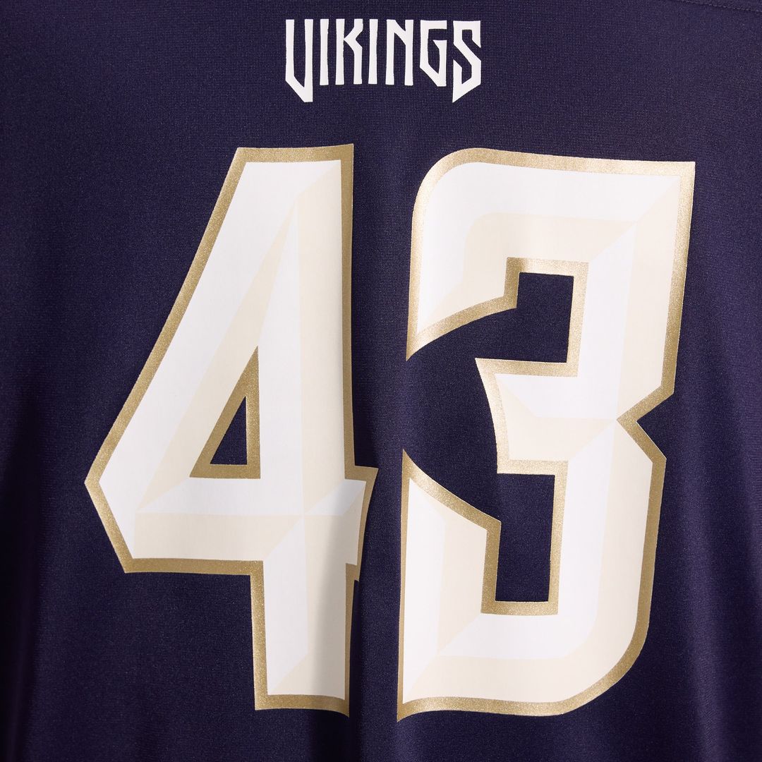 Andrew Van Ginkel Minnesota Vikings 2026 Rivalries Collection Game Jersey - Purple