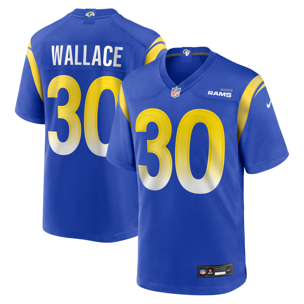 Josh Wallace Los Angeles Rams Game Jersey - Royal Blue