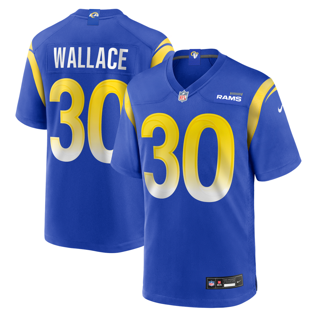 Josh Wallace Los Angeles Rams Game Jersey - Royal Blue