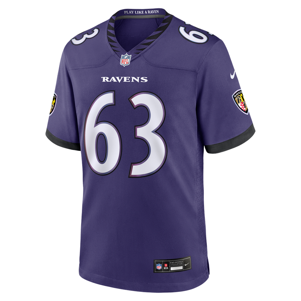 Danny Pinter Baltimore Ravens Game Jersey - Purple