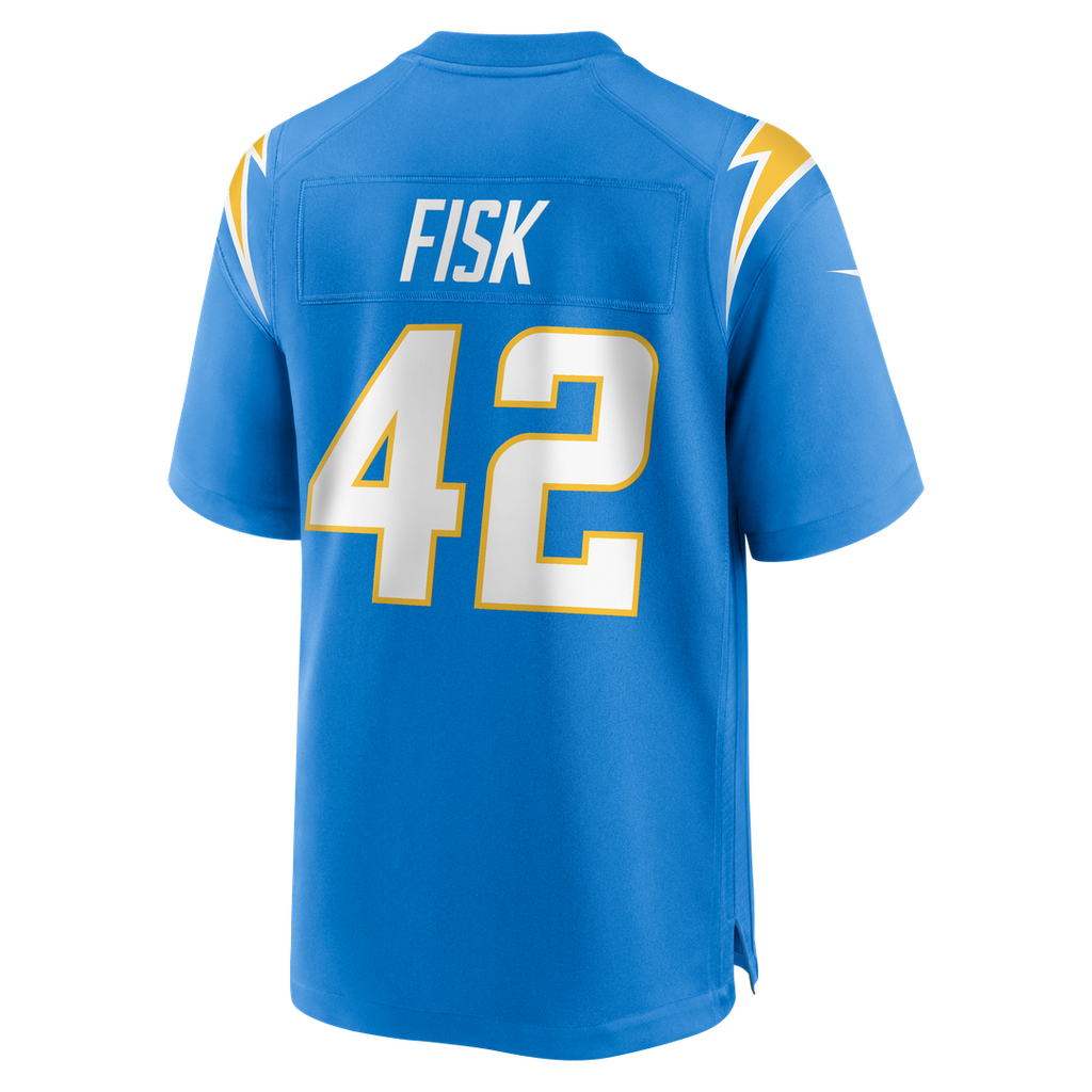 Tucker Fisk Los Angeles Chargers Game Jersey - Powder Blue