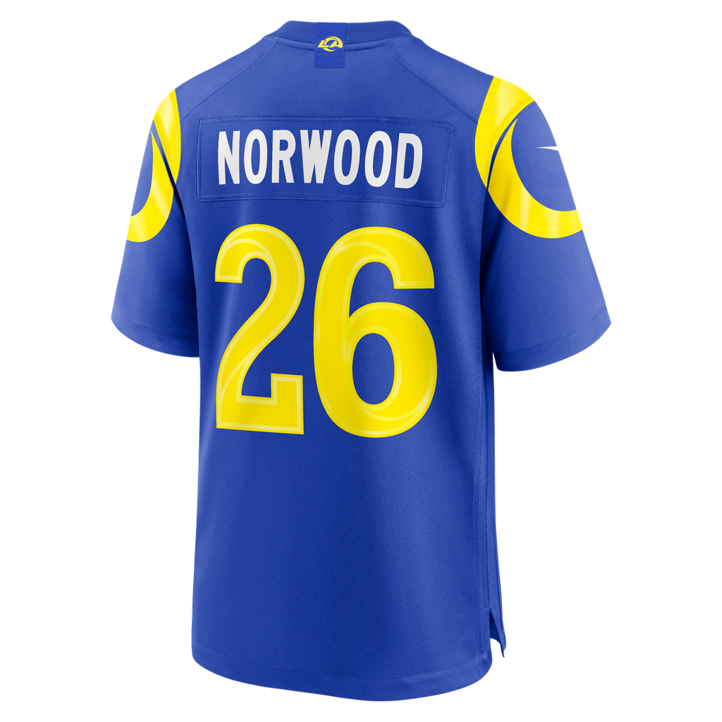 Drey Norwood Los Angeles Rams Game Jersey - Royal Blue