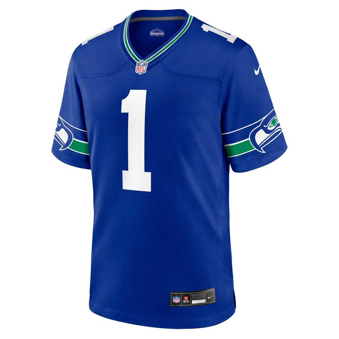 Warren Moon Seattle Seahawks Alternate Game Jersey - Royal Blue