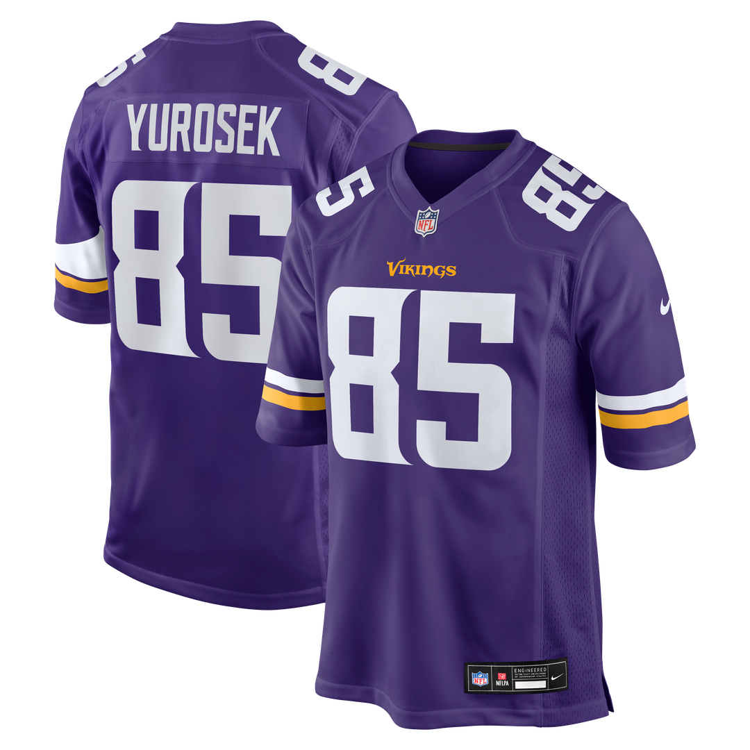 Ben Yurosek Minnesota Vikings Game Jersey - Purple