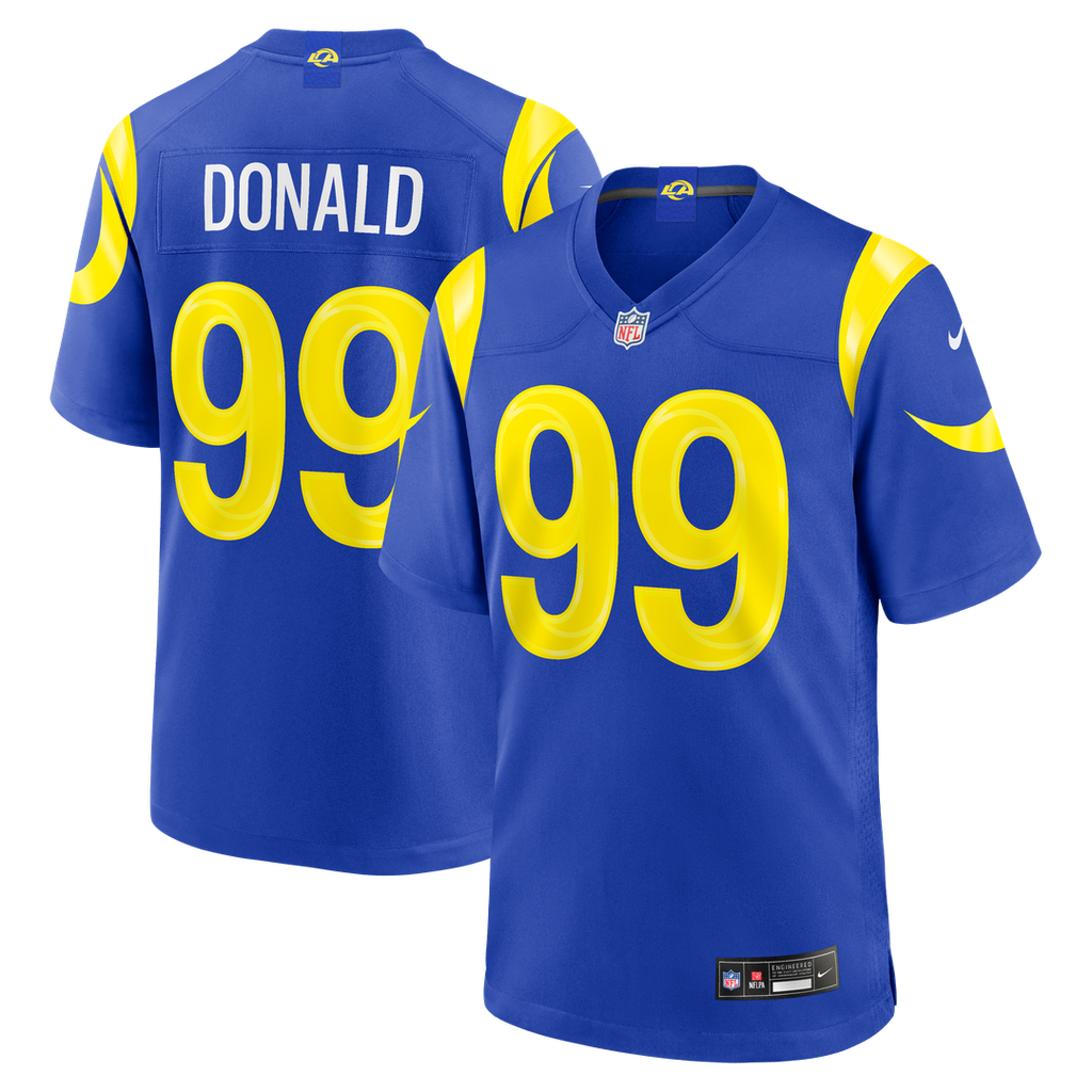 Aaron Donald Los Angeles Rams Game Jersey - Royal Blue