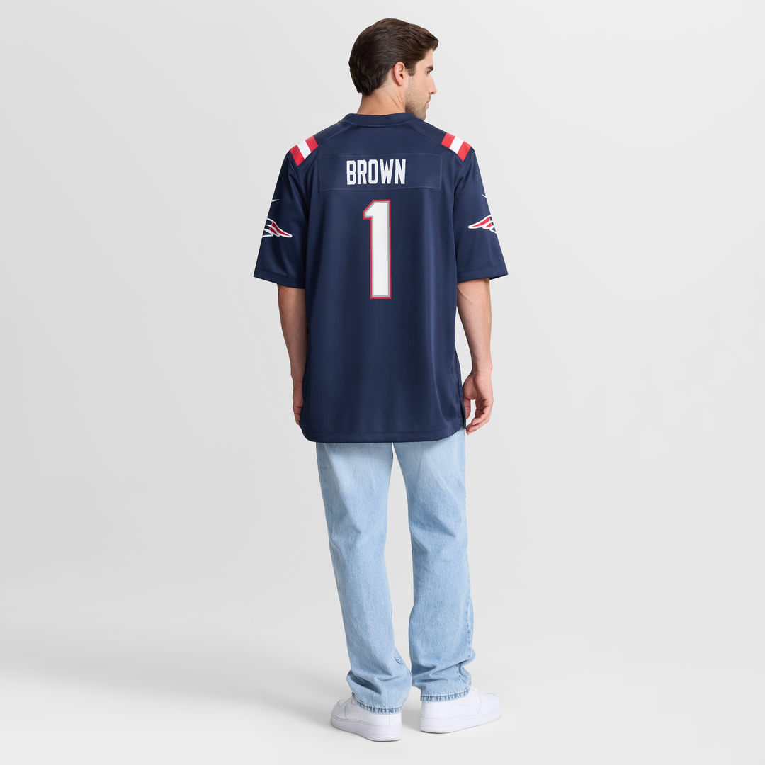 A.J. Brown New England Patriots Game Jersey - Red