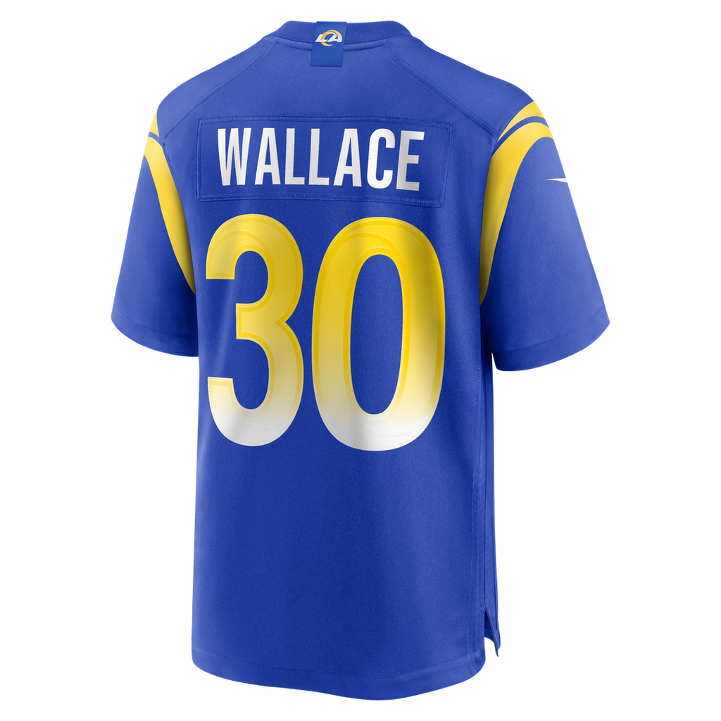Josh Wallace Los Angeles Rams Game Jersey - Royal Blue