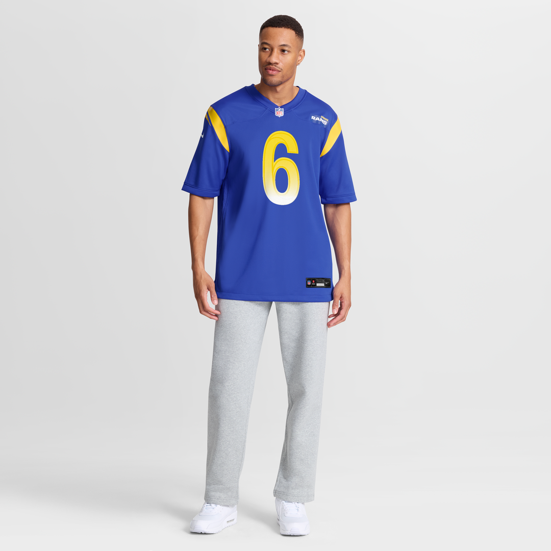 Nick Hampton Los Angeles Rams Game Jersey - Royal Blue