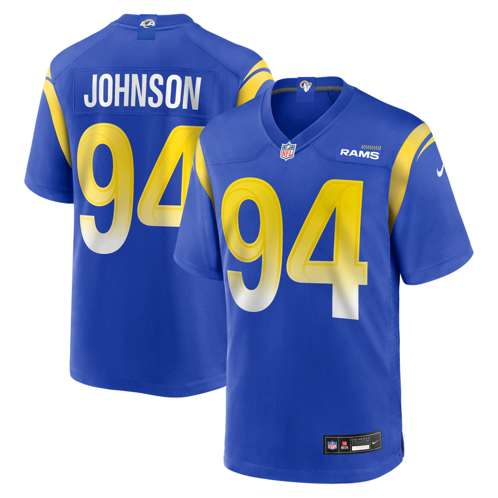 Desjuan Johnson Los Angeles Rams Home Game Jersey - Royal Blue
