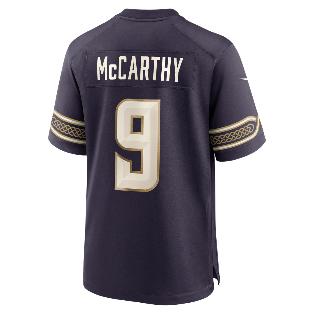 J.J McCarthy Minnesota Vikings 2026 Rivalries Collection Game Jersey - Purple