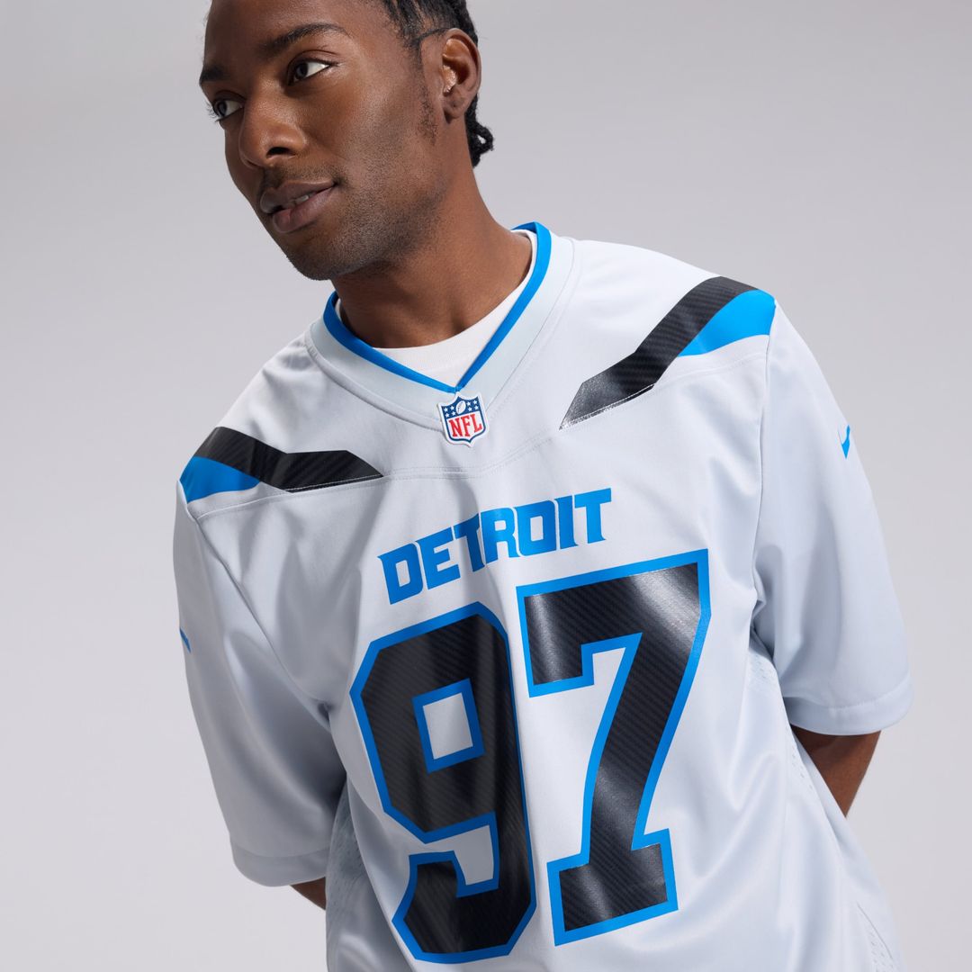 Aidan Hutchinson Detroit Lions 2026 Rivalries Collection Game Jersey - Silver