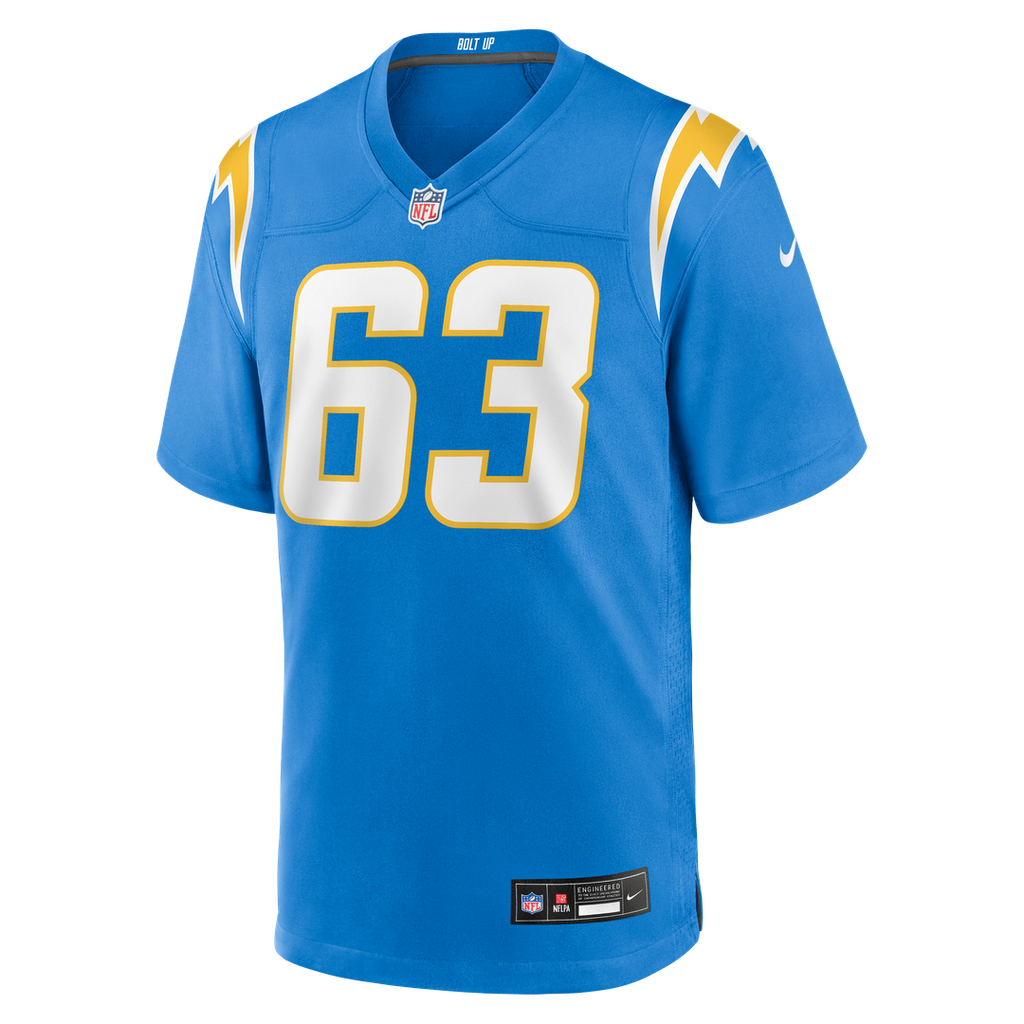 Tyler Biadasz Los Angeles Chargers Game Jersey - Powder Blue