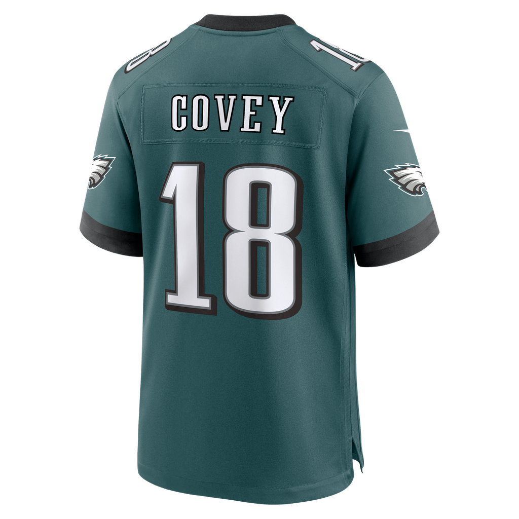 Britain Covey Philadelphia Eagles Game Jersey - Midnight Green