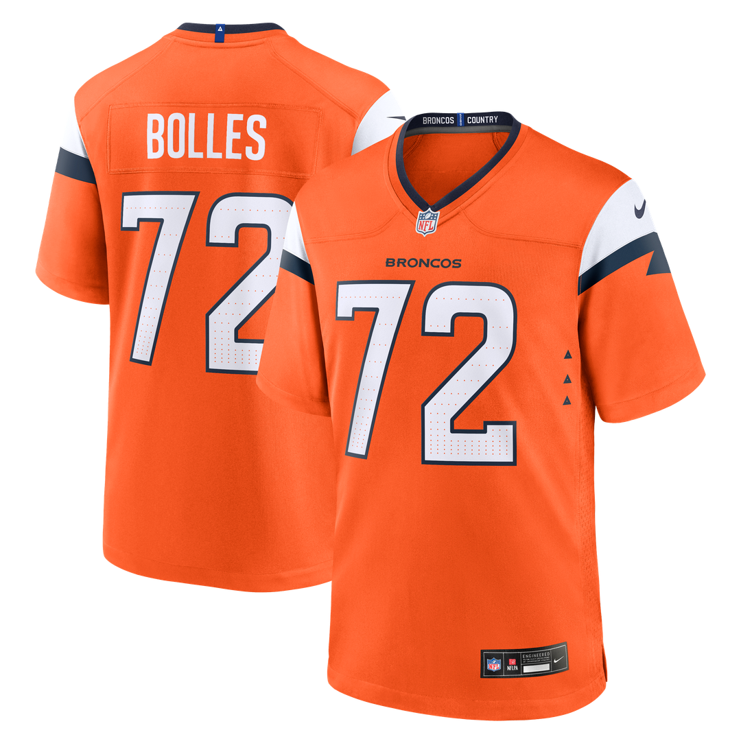 Garett Bolles Denver Broncos Game Jersey - Orange