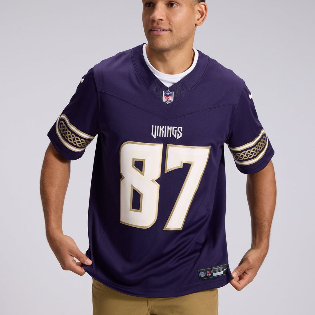 T.J. Hockenson Minnesota Vikings 2026 Rivalries Collection Stitched Limited Jersey - Purple