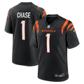 Ja'Marr Chase Cincinnati Bengals Game Jersey - Black