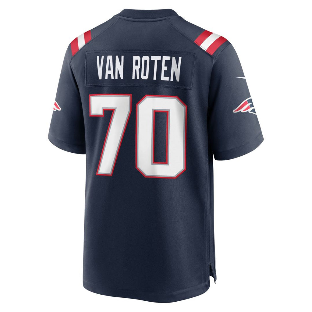 Greg Van Roten New England Patriots Game Jersey - Navy