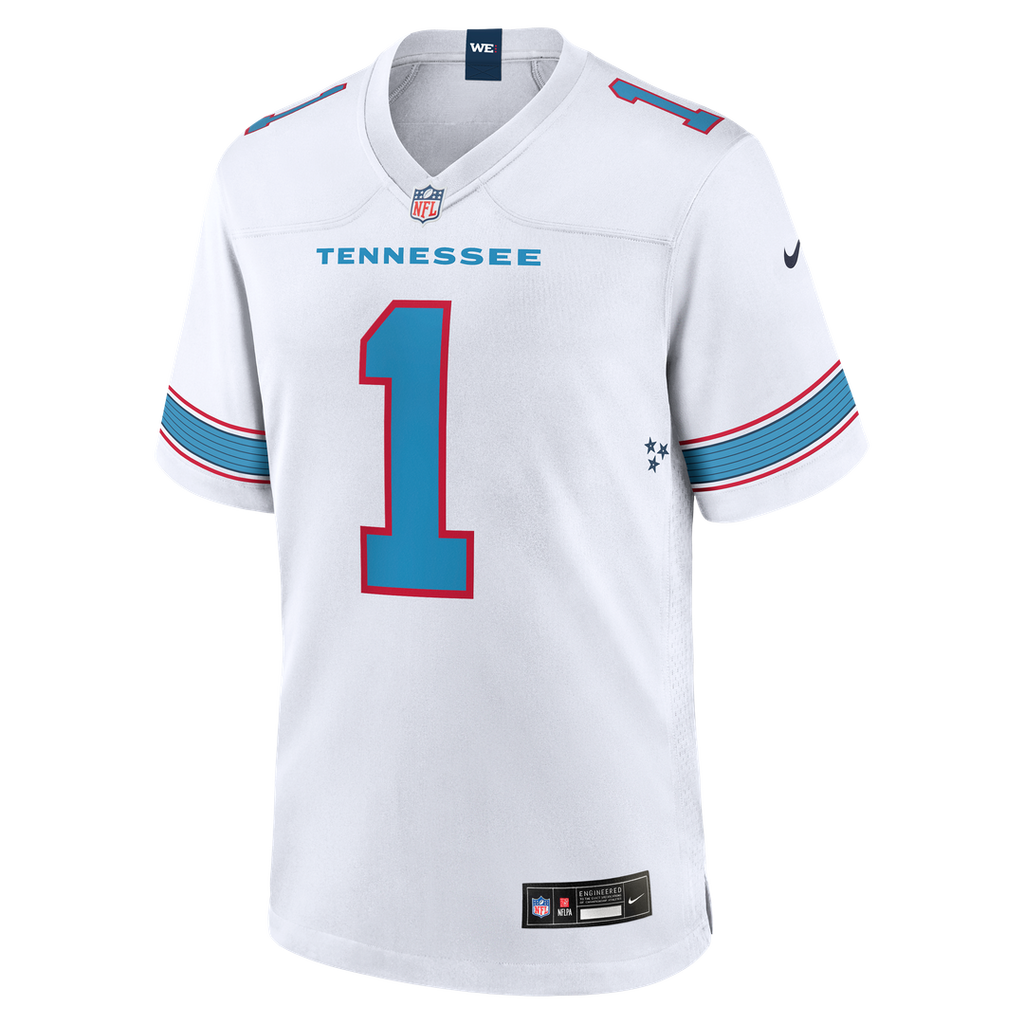 Cameron Ward Tennessee Titans Game Jersey - Light Blue