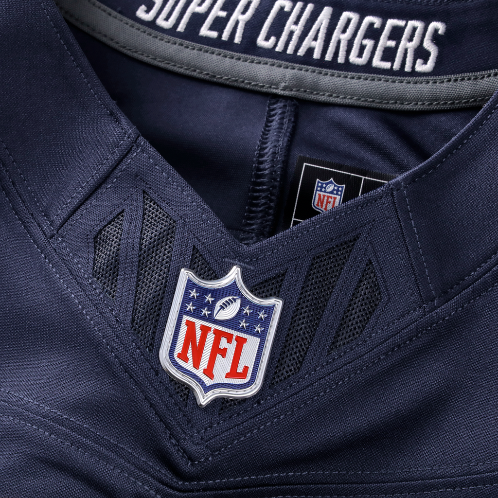 Ladd McConkey Los Angeles Chargers Alternate Super Chargers Vapor F.U.S.E. Stitched Limited Jersey - Navy
