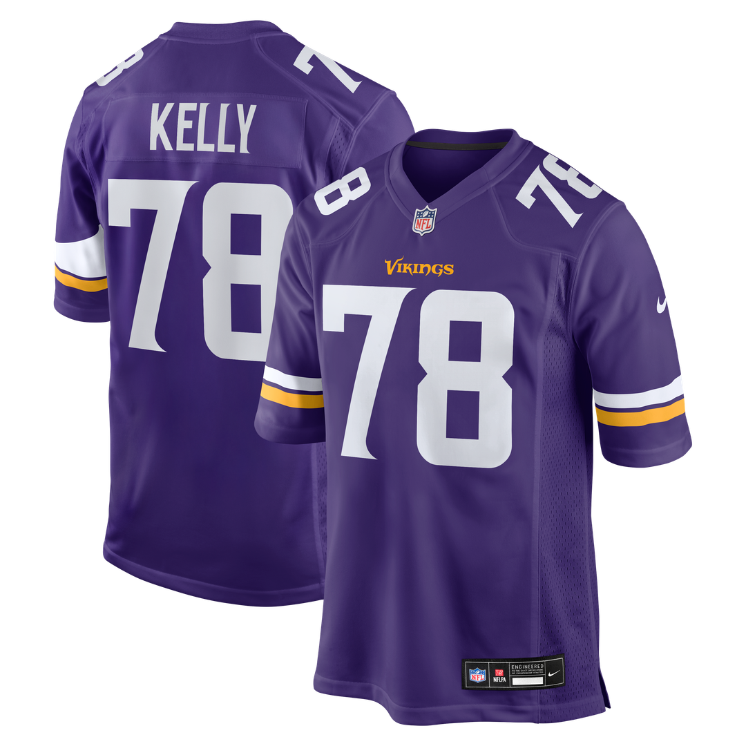 Ryan Kelly Minnesota Vikings Game Jersey - Purple