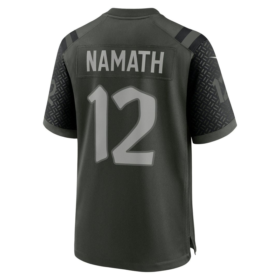 Joe Namath New York Jets Rivalries Collection Game Jersey - Green