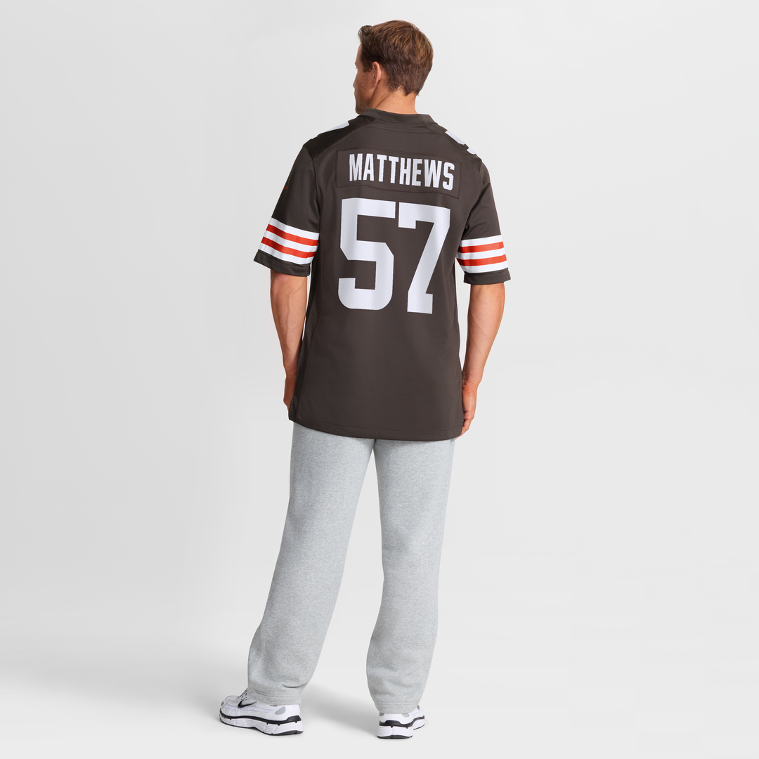 Clay Matthews Cleveland Browns Game Jersey - Brown