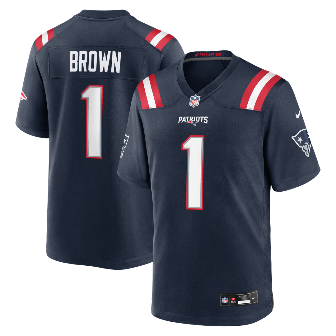 A.J. Brown New England Patriots Game Jersey - Red