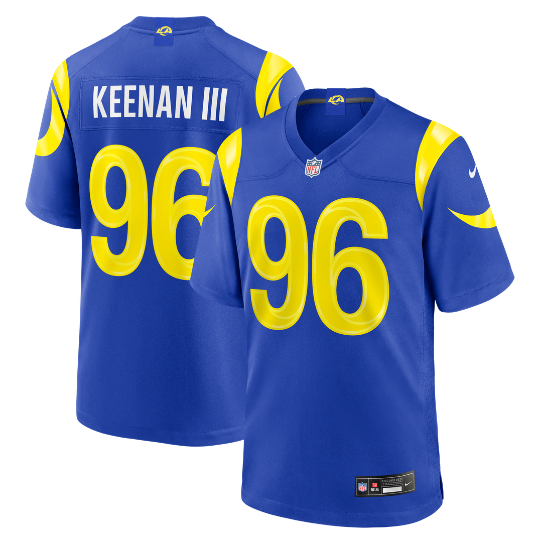 Tim Keenan III Los Angeles Rams Game Jersey - Royal Blue