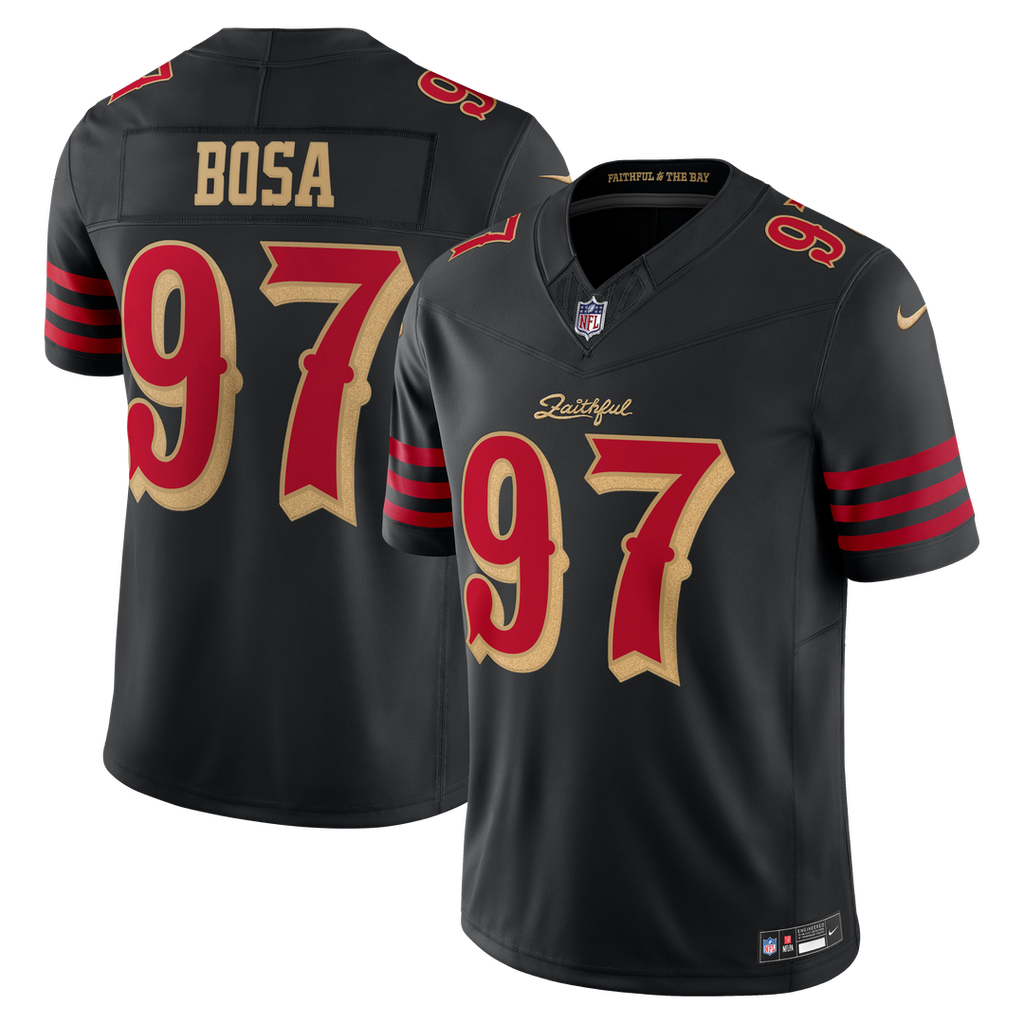 Nick Bosa San Francisco 49ers Rivalries Collection Stitched Limited Jersey - Black