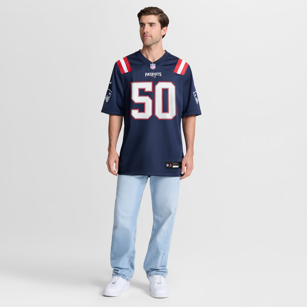 Mike Vrabel New England Patriots Game Jersey - White