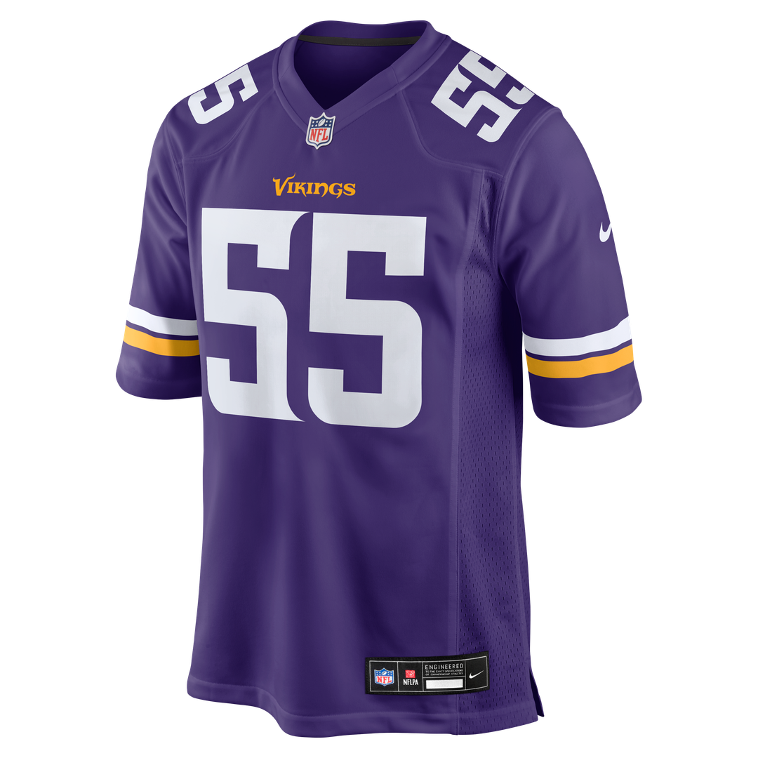 Eric Wilson Minnesota Vikings Game Jersey - Purple