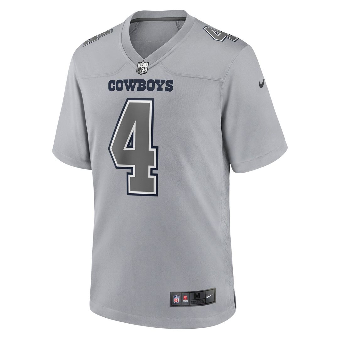 Dak Prescott Dallas Cowboys Atmosphere Fashion Game Jersey - Gray