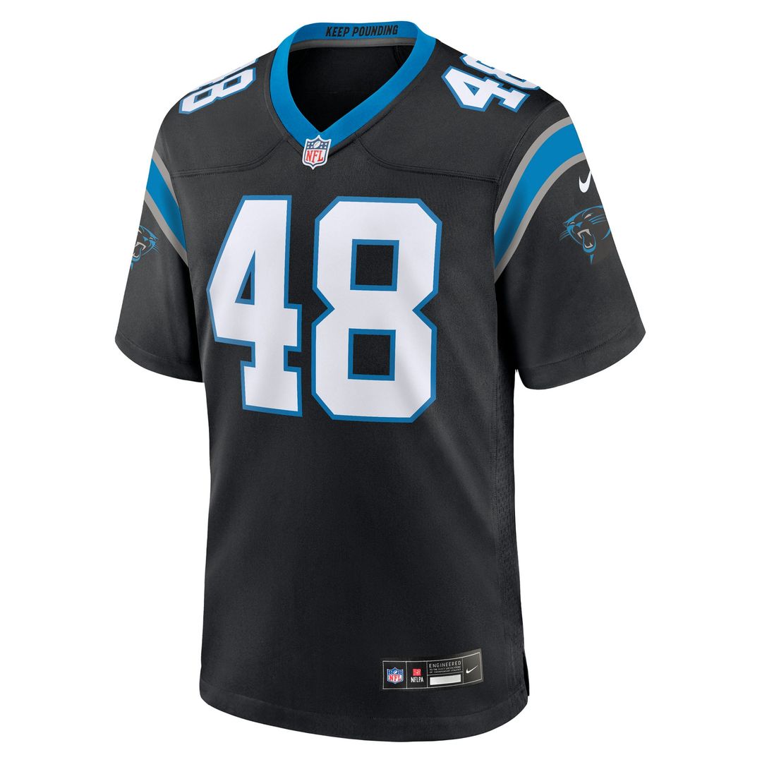 Thomas Incoom Carolina Panthers Game Jersey - Black