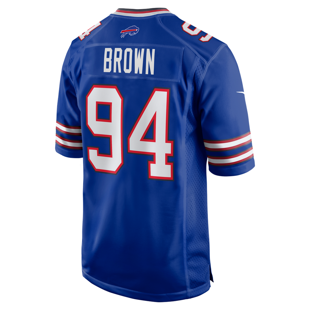 Andrew Brown Buffalo Bills Game Jersey - Royal Blue