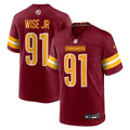 Deatrich Wise Jr. Washington Commanders Game Jersey - Burgundy